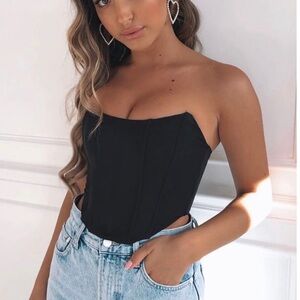 White Fox Boutique Black Corset